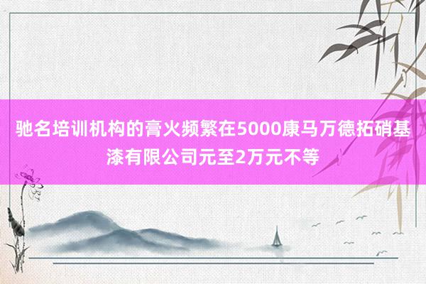 驰名培训机构的膏火频繁在5000康马万德拓硝基漆有限公司元至2万元不等